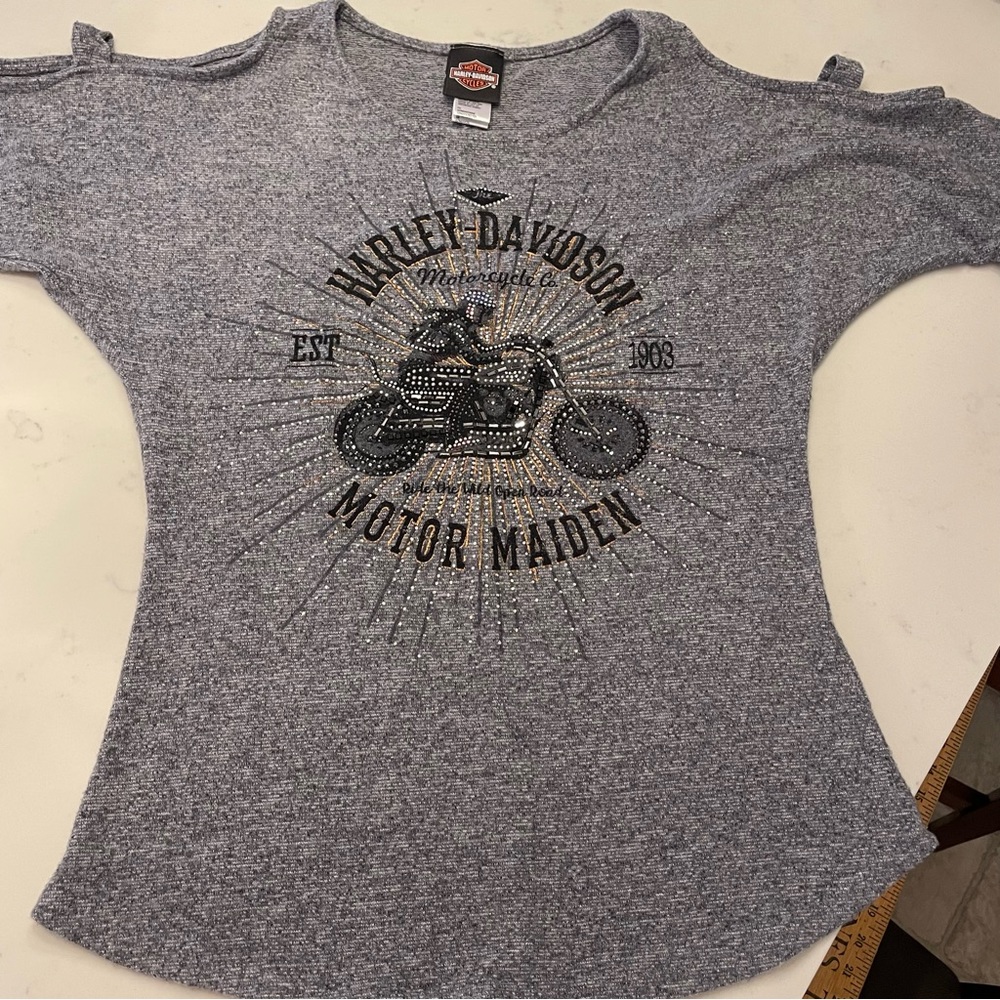 Harley-Davidson women’s cold shoulder top size large